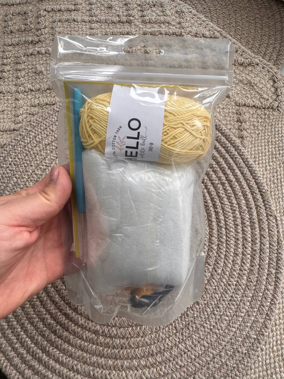 Knitty Critters - Pouch Pals - Danny Duckling, Kit