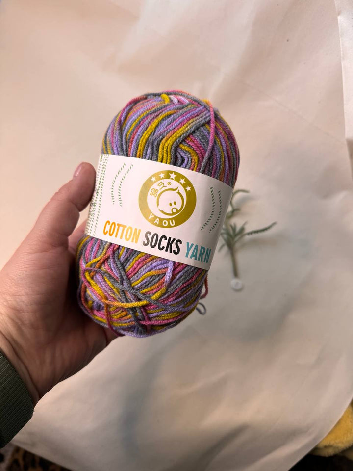 Acrylic Yarn – 50 g Multicolour Pastel Yarn for Knitting, Crochet & Creative Projects