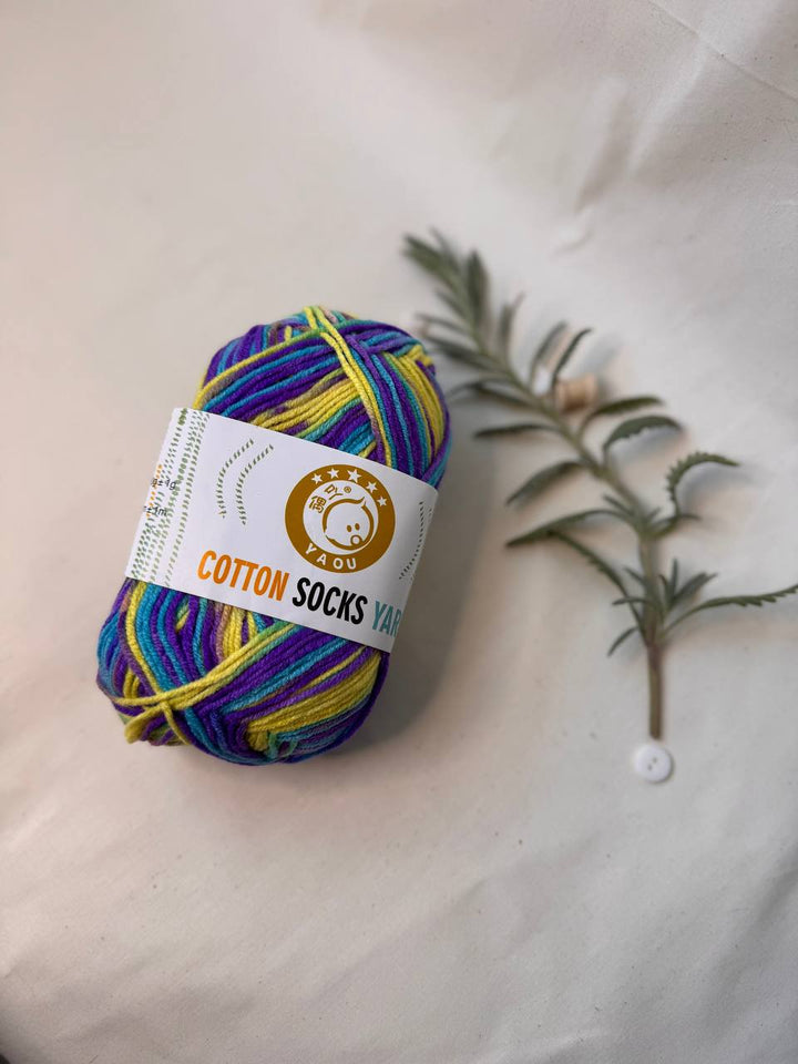 Acrylic Yarn – 50 g Multicolour Pastel Yarn for Knitting, Crochet & Creative Projects