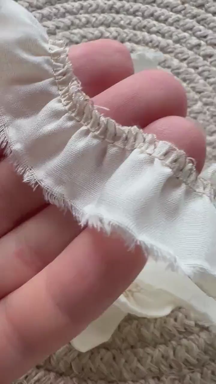 Handmade vintage-style fabric trim created especially for decorating your junk journals and creative projects, Journal Craft Supplies