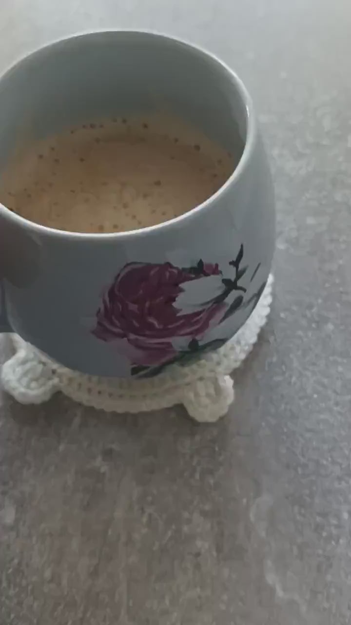 Cat Butt Coasters, Crochet Cat, Handmade Gift for Cat Lovers, Cat or Decoration, Crochet Cat Butt Coaster