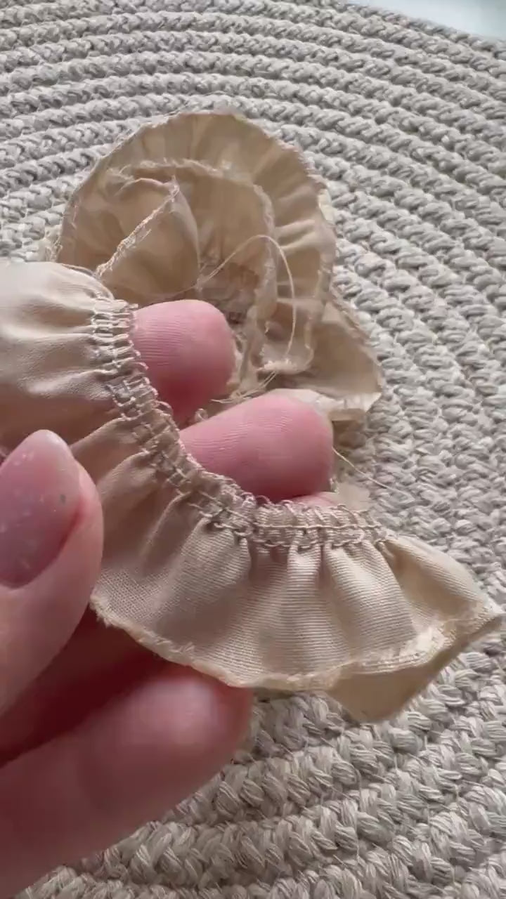 Handmade vintage-style fabric trim created especially for decorating your junk journals and creative projects, Journal Craft Supplies