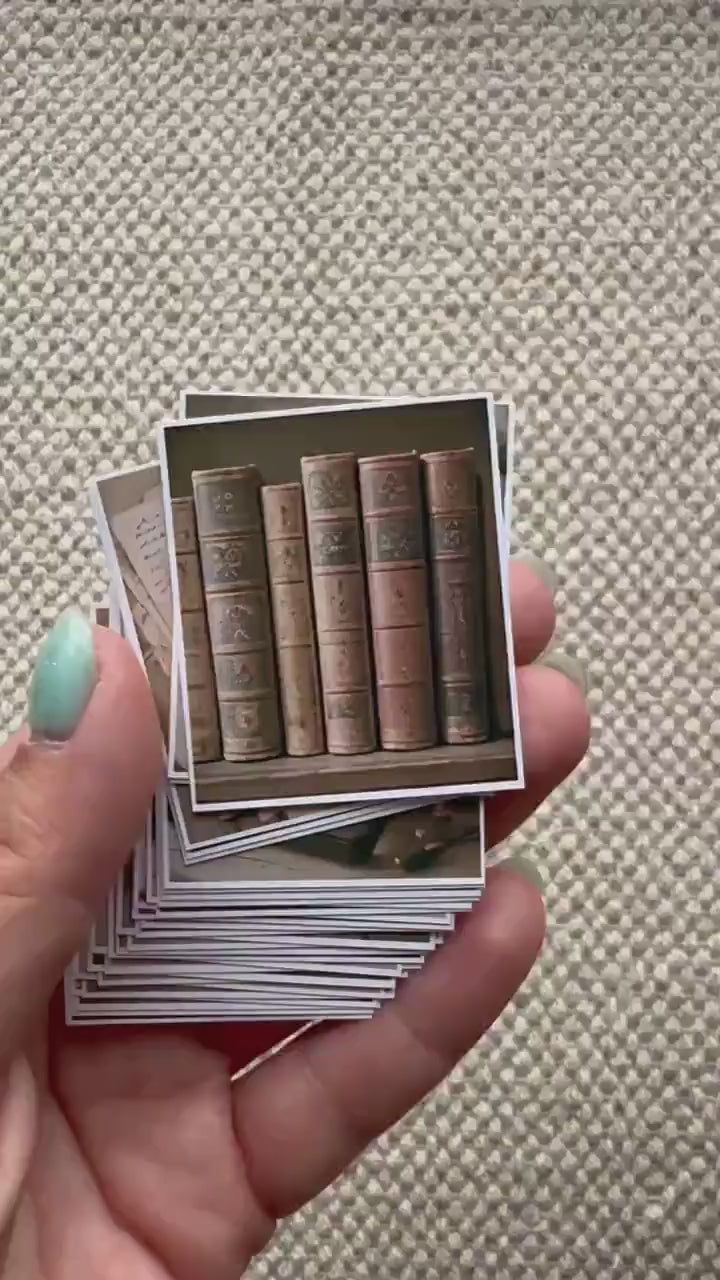 Set of 30 Vintage Writing Stickers Set, Dark Academia Scrapbook Stickers, Antique Books Journal Stickers,  Junk Journal Ephemera