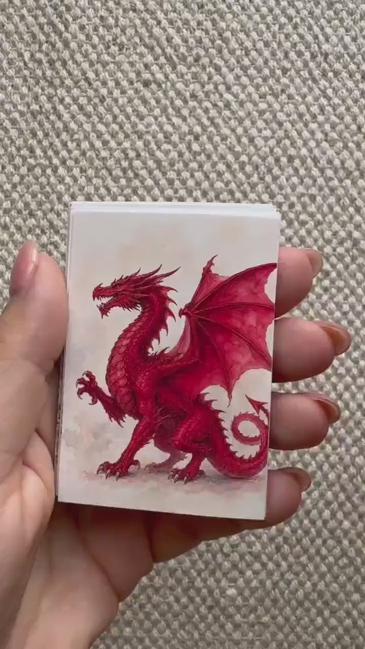 Wales Watercolour Stickers Set of 16, Welsh Dragon, Castles, Puffin, Snowdonia, Handmade UK Journal Scrapbook Stickers