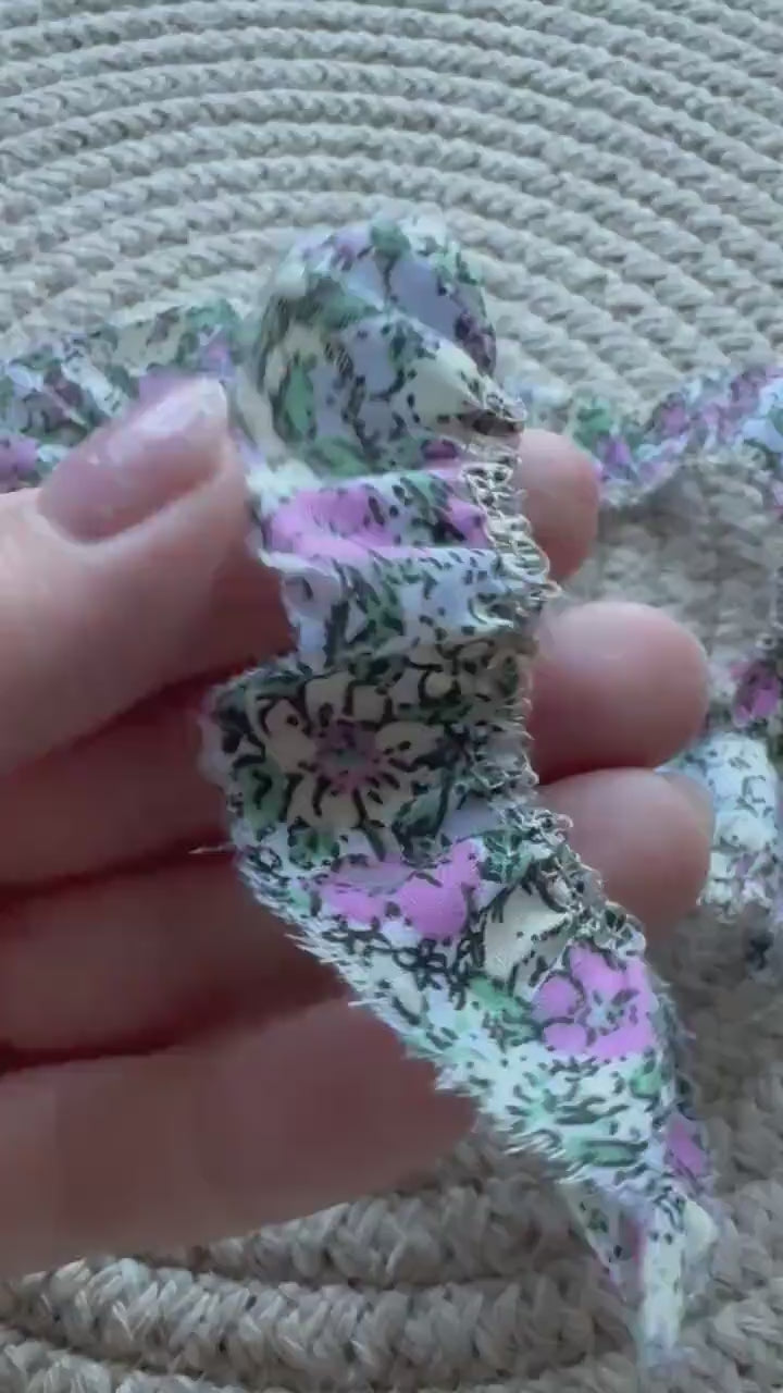 Handmade vintage-style fabric trim created especially for decorating your junk journals and creative projects, Journal Craft Supplies